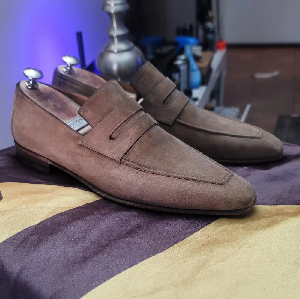 Berluti Andy Demesure Suede Loafers - Picture 3 of 13